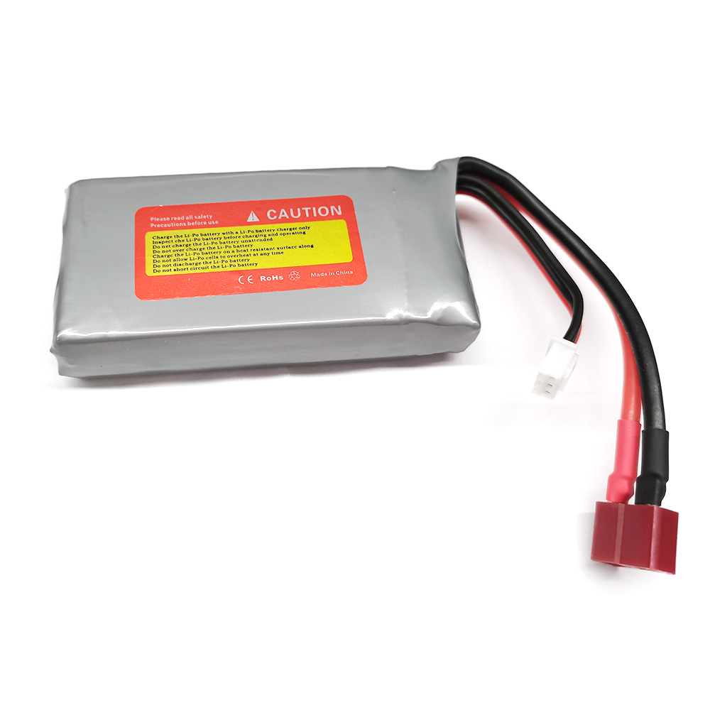 URUAV-74V-2700MAH-40C-Lipo-Batterie-T-Plug-fuumlr-Wltoys-12427-12428-12423-Feiyue-FY03-FY01-FY02-FY0-1698971-4